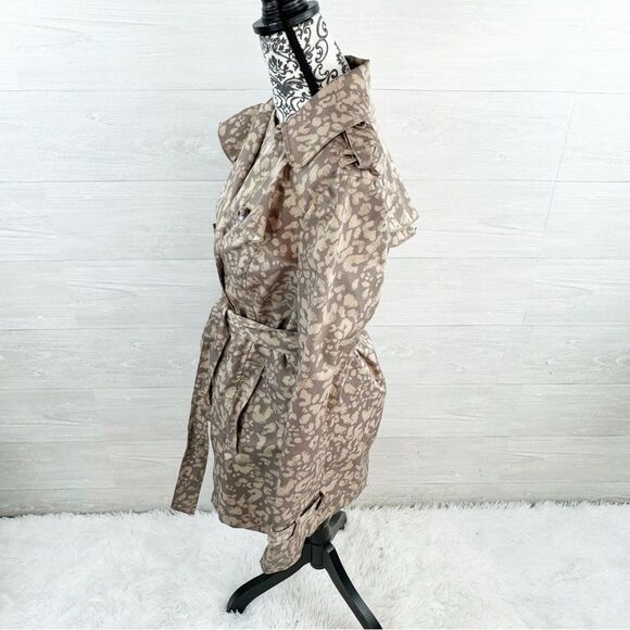 Anthropologie Daughter of the Liberation Printed Belted Long Coat - Picture 5 of 8